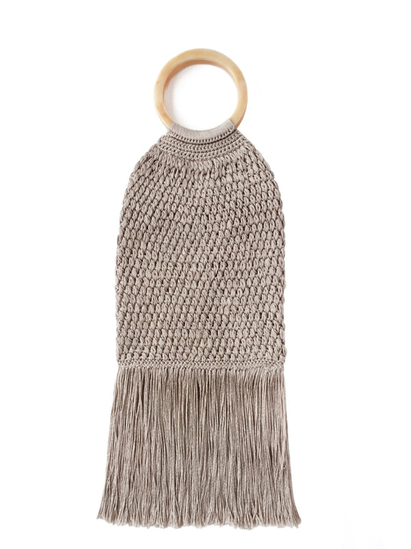 Sac Maya à franges - Beige